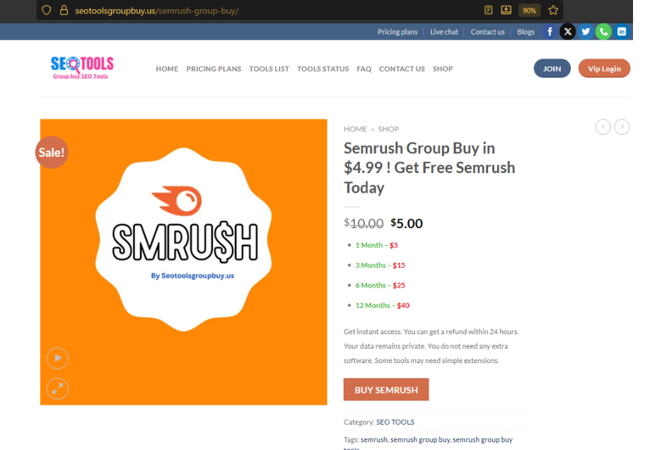 Semrush Group Buy
